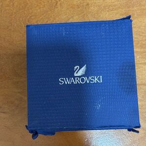 Swarovski Deep Blue Box with Silver Logo